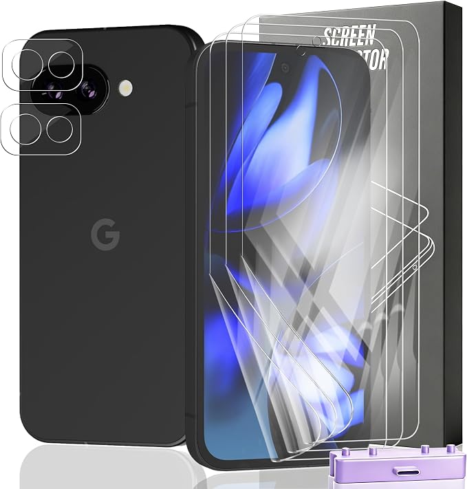 3+2 Pack Screen Protector for Google Pixel 9a Flexible TPU Film by Unknown