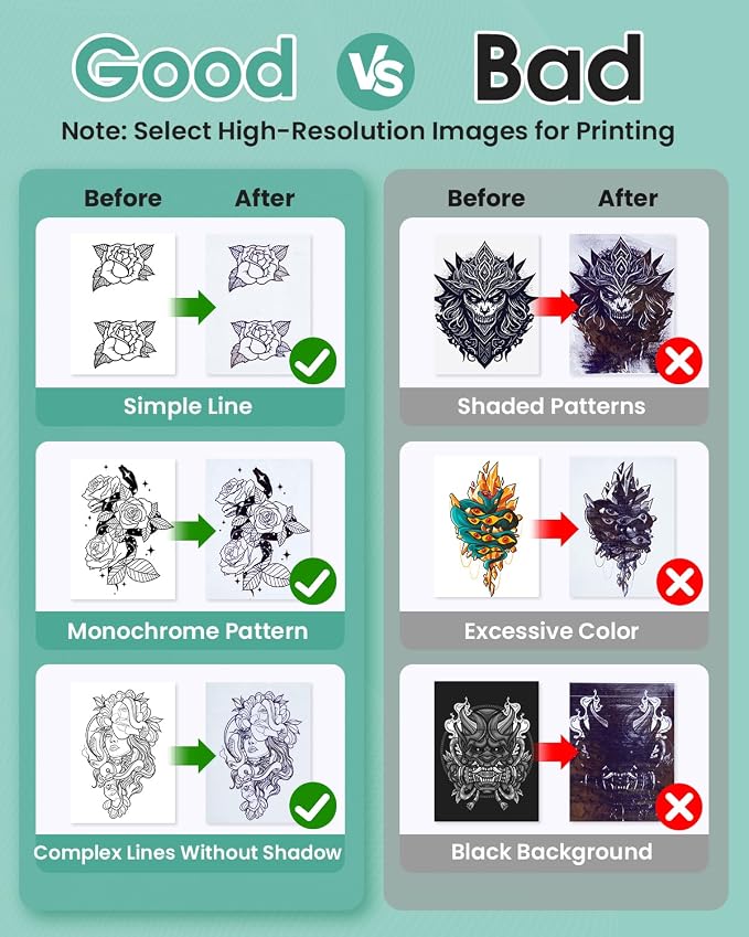 Phomemo Tattoo Stencil Printer, M08F Wireless Thermal Tattoo Printer - Image 5