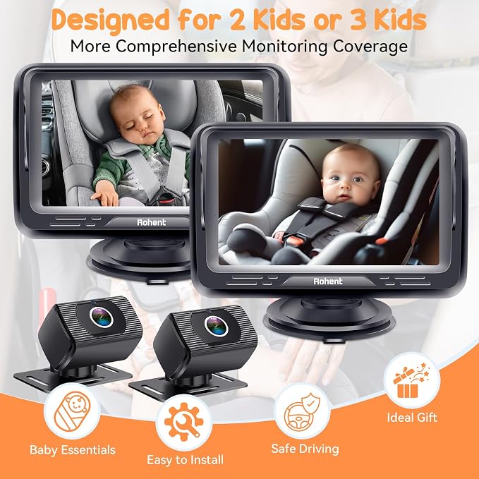 Rohent Baby Camera for Car 2 Pack - Image 5