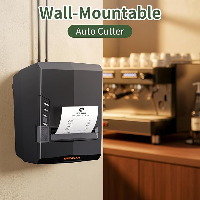 Rongta POS Receipt Printer, 80mm Thermal Printer - Image 3