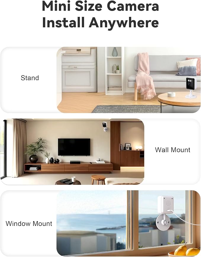 2K Cameras for Home Security, 2.4/5GHz Wi-Fi 6 Indoor Camera for - Image 5