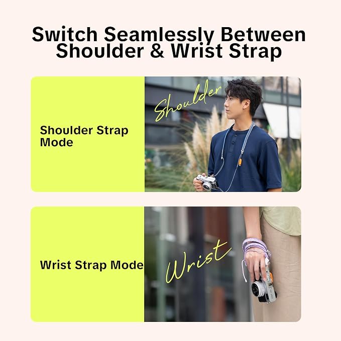 PGYTECH Camera Shoulder Strap Slim Trendy Style, Quick Release Braided Rope - Image 3