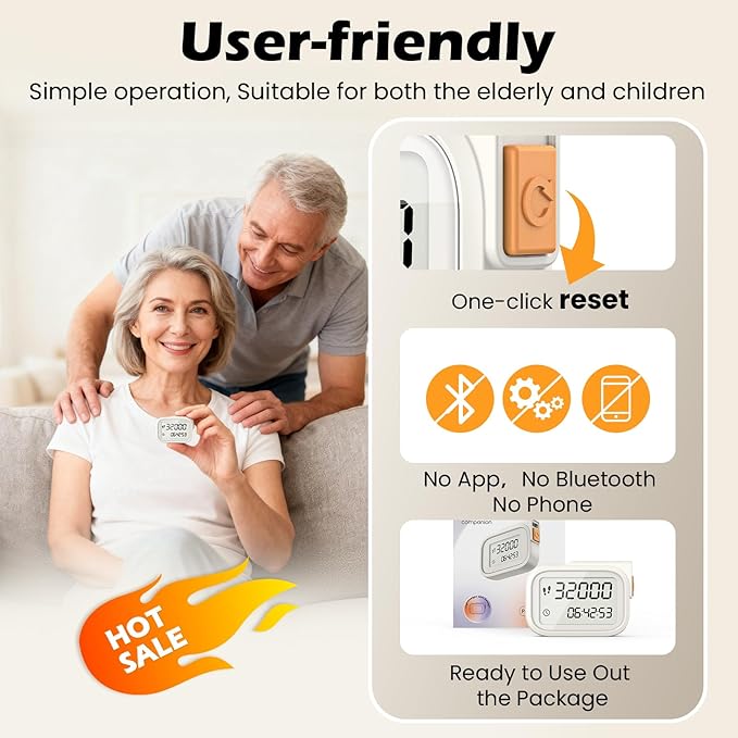 3D Pedometer for Walking, Accurate Digital Step Counter - Image 7