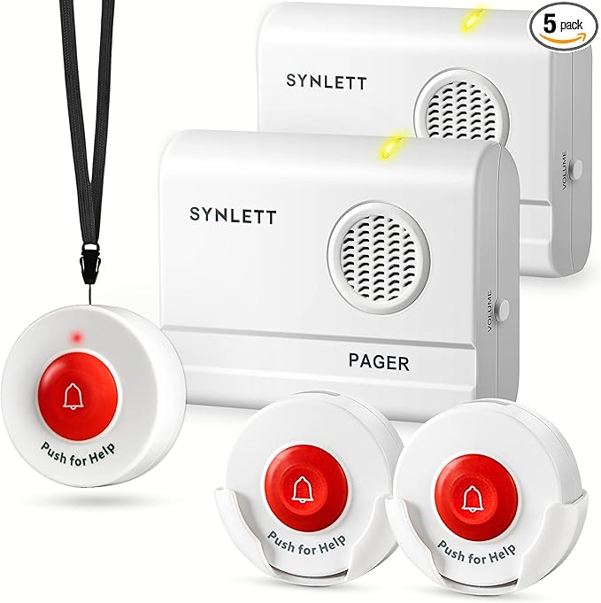 Caregiver Pager Wireless Nurse Call Button by SYNLETT