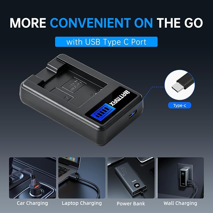 Batmax 2Pcs 1300mAh NB-6L NB-6LH Battery + LCD USB Charger - Image 6