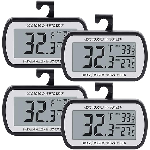 AEVETE Refrigerator Thermometer Digital Fridge Freezer Thermometer by AEVETE