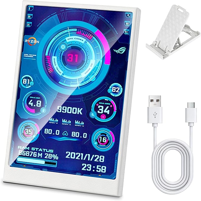 3.5 Inch IPS USB Mini Screen No Installation AIDA64 Pc Case Screen Computer by Unknown