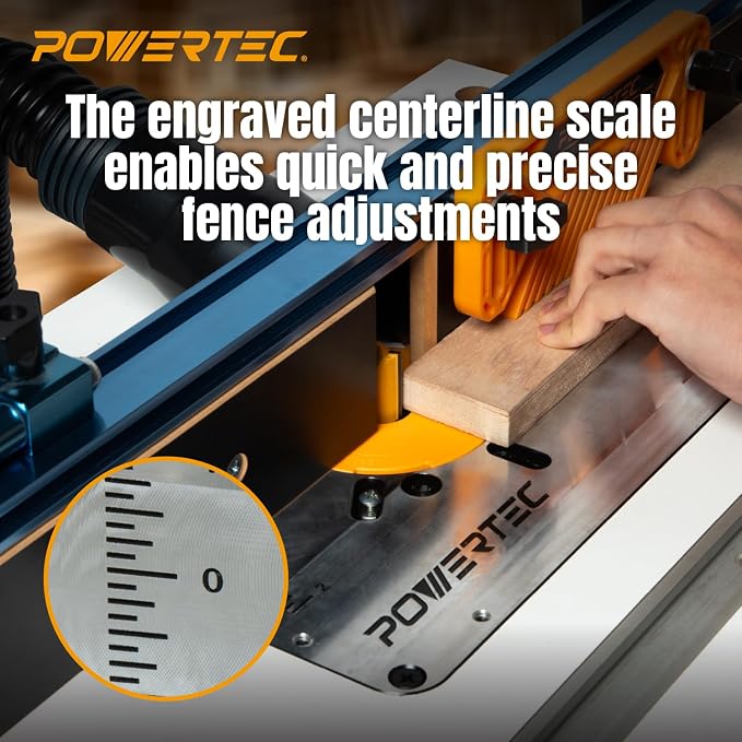 POWERTEC Aluminum Router Table Insert Plate - Image 6