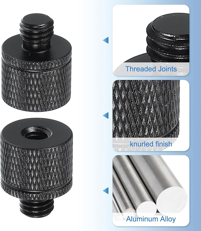 PATIKIL Tripod Screw Adapter 1/4" Female to M8 Male, 20 mm - Image 3