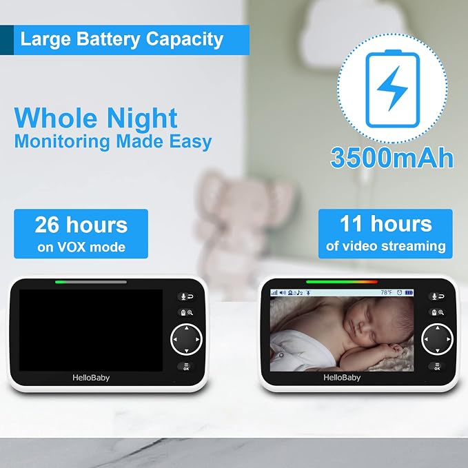 HelloBaby 5’’ Baby Monitor - Image 3