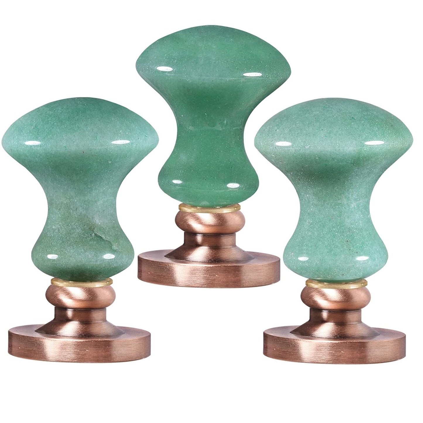 rockcloud Wax Seal Stamp Set, 4 Pieces Sealing Wax Stamps Copper Seals with 1 Green Aventurine Seal Handle for Cards Envelopes Invitation Decoration, Tree of Life