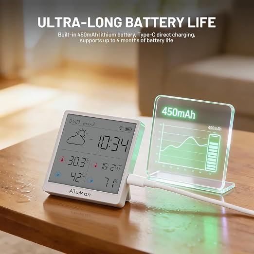 ATuMan TH3 Smart Thermometer Hygrometer - Image 7