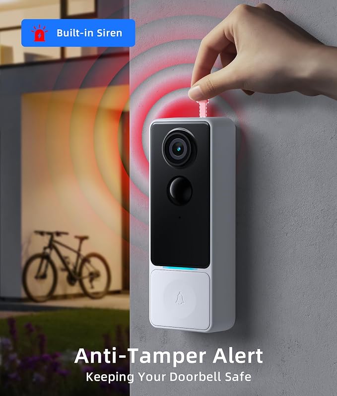3MP Camera Doorbell Camera Wireless Video Doorbell 2K HD- No Subscription - Image 8