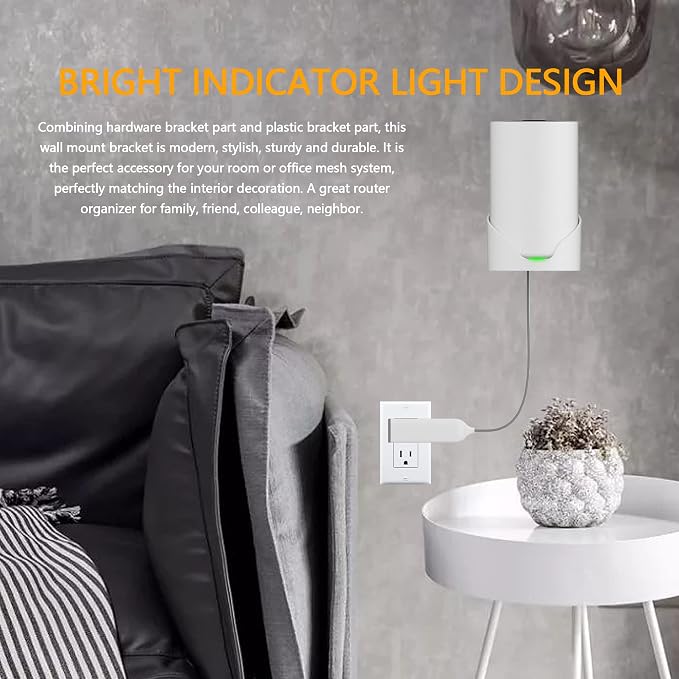 Wall Mount for TP-Link Deco X68/XE75/AXE5300 Mesh Wi-Fi 6 System, Space-Saving - Image 8