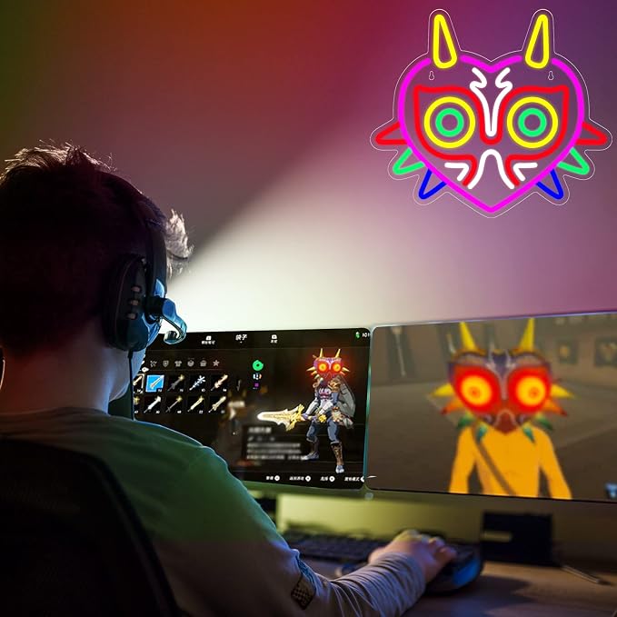 Majora's Mask Neon Sign, Zelda Gaming Neon Sign - Image 8