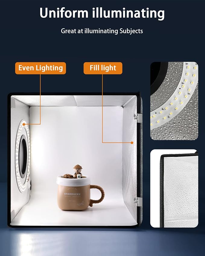DUCLUS Light Box Photography, Portable Lightbox - Image 3