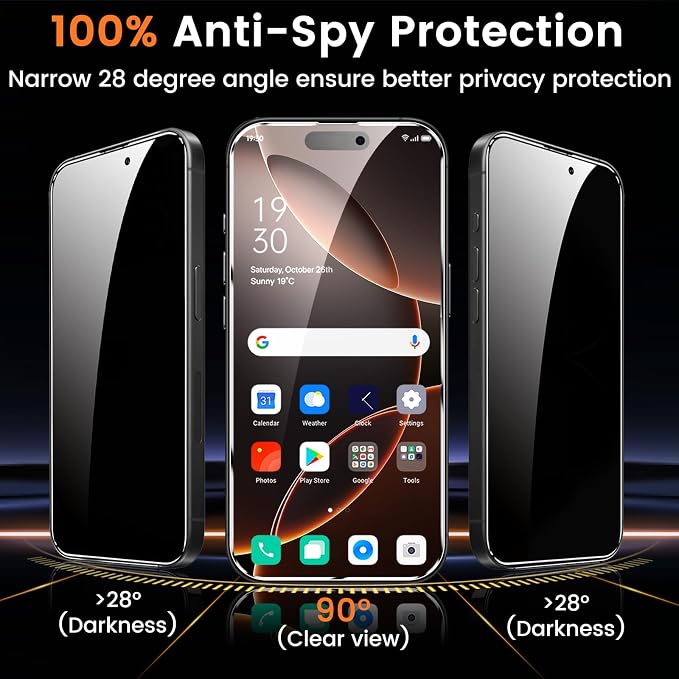 Lesakit 4+4 Pack Privacy Screen Protector - Image 3