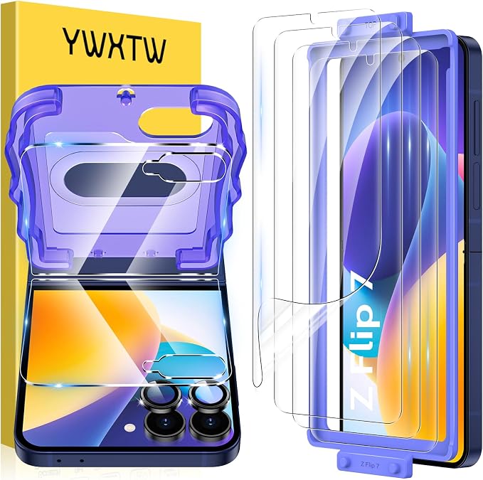 YWXTW EZ Alignment for Samsung Galaxy Z Flip 7 Screen Protector, Anti Scratch by YWXTW