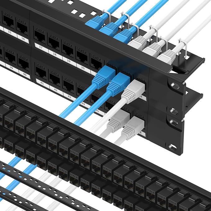 CableGeeker Cat6 Patch Panel 48 Port by CableGeeker