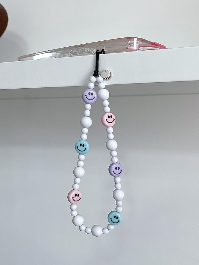 Drawwind Phone Charm Beaded Wristlet Strap Universal Cell Phone Lanyard Cute - Image 2