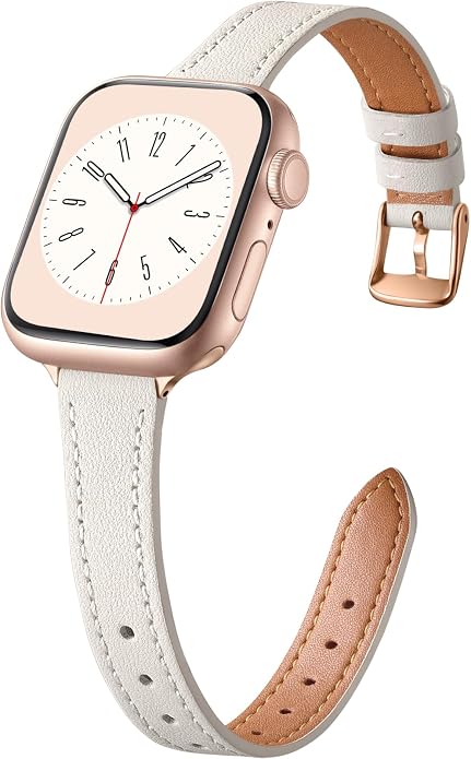 Charlam Slim Leather Band Compatible by Charlam