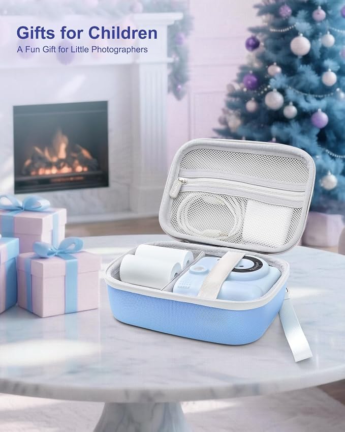 Kids Instant Print Camera Case, Shockproof Storage Bag Compatible - Image 3