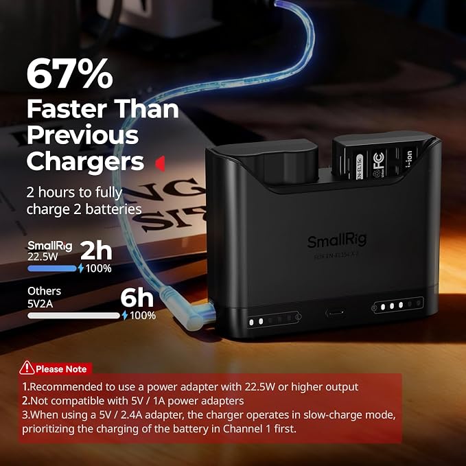 SMALLRIG EN-EL15c Battery Charger - Image 3