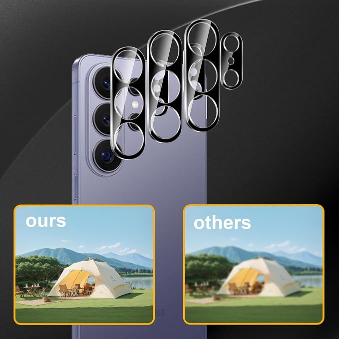 3 Pack Camera Lens Protector for Samsung Galaxy S26 Ultra, Tempered Glass - Image 6
