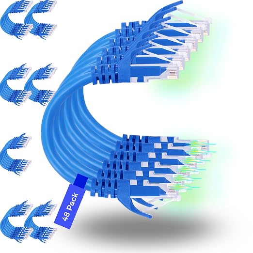 Rapink Patch Cables Cat6 0.5ft, Ethernet Patch Cable 10G, Cat 6 Patch Cable by Rapink