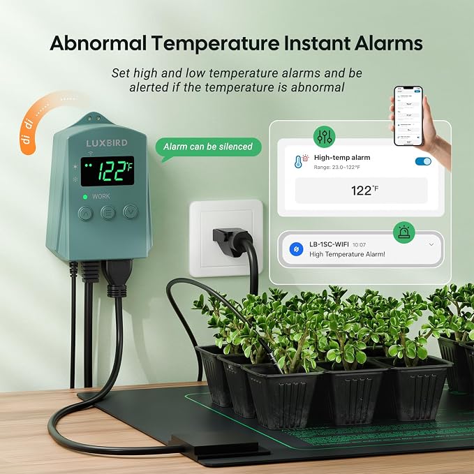 WiFi Digital Heat Mat Thermostat Controller, 32-113°F - Image 9