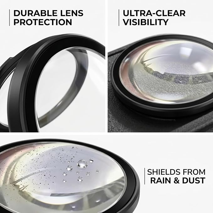 4 PCS Car Camera Lens Protector, Backup Camera Rain Shield, Car Rear View - Image 3