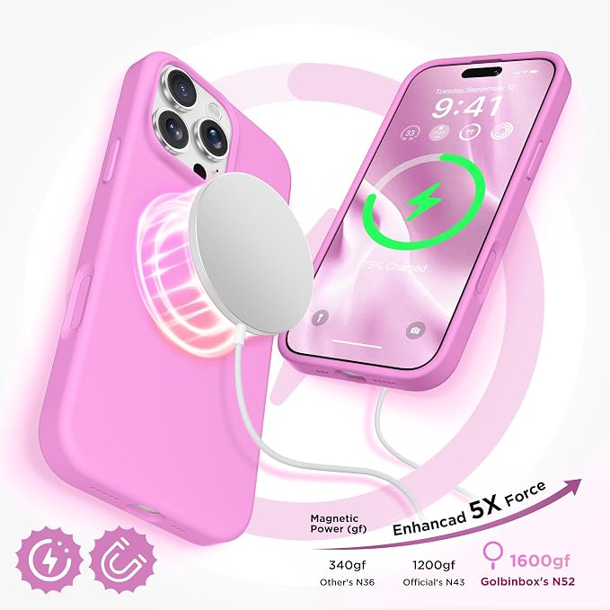GolbinBox Magnetic for iPhone 16 Pro Max Case, Compatible - Image 3