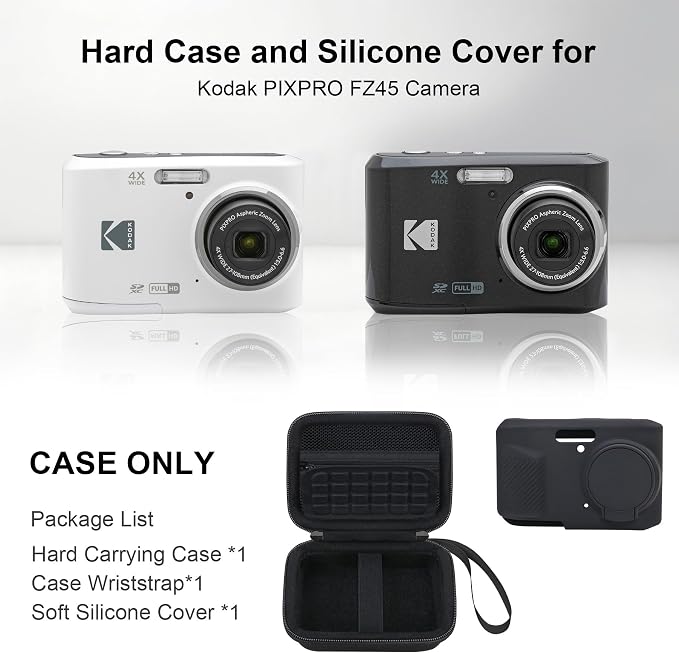 RAIALL Camera Case for KODAK PIXPRO FZ45 Digital Camera, 1* Hard Carrying Case - Image 3