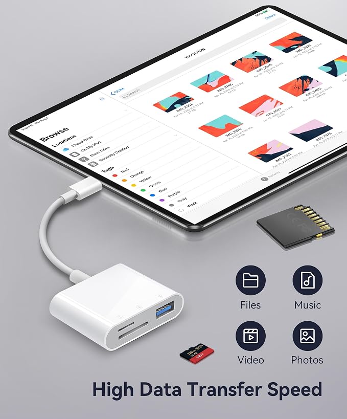 WNXSLOAD USB-C SD Card Reader, Memory Card Reader - Image 3