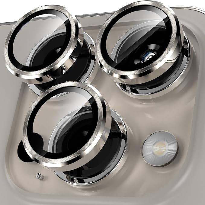 YWXTW Camera Lens Protector for iPhone 15 Pro/iPhone 15 Pro Max, Tempered Glass by YWXTW