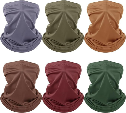 Geyoga 6 Pieces Summer UV Protection Cooling Neck Gaiter Face Clothing Neck by Geyoga