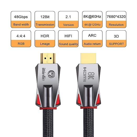 iBirdie 8K Fiber Optic HDMI Cable 32 Feet 10 Meter 30, Active Unidirectional - Image 4