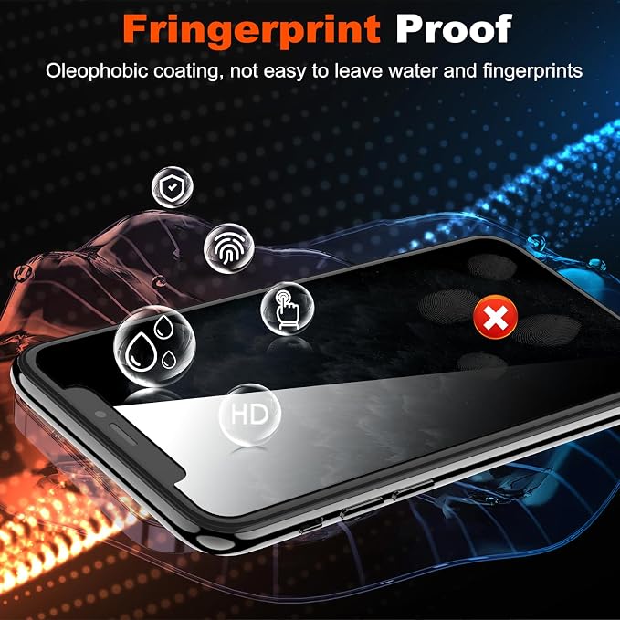 YMHML 2 Pack Compatible for iPhone 11 Pro Max/Xs Max Privacy Screen Protector - Image 6