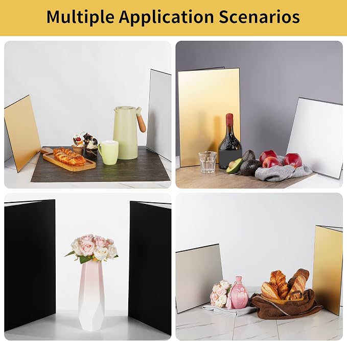 Meking 17x12 Inch 3 in 1 Light Reflector Photography Cardboard, Studio Foldable - Image 5