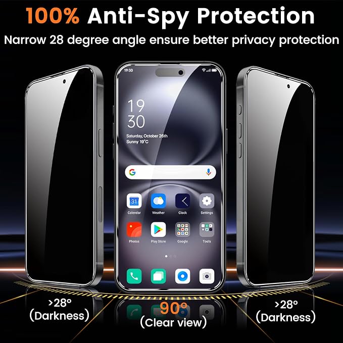 Lesakit 4+4 Pack Privacy Screen Protector - Image 3