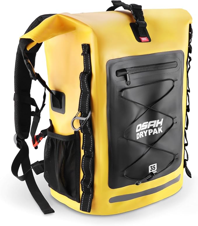 OSAH DRYPAK Waterproof Backpack Dry Bag 35L/55L/85L– Heavy Duty Roll-Top Hiking by OSAHDRYPAK