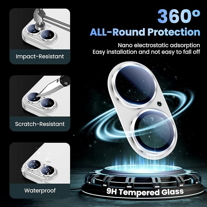 Uyiton Compatible with iPhone 17 Camera Lens Protector - Image 2