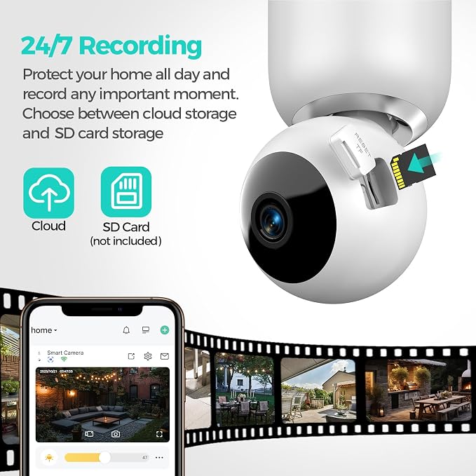2K Light Bulb Security Cameras Outdoor Indoor - Image 7