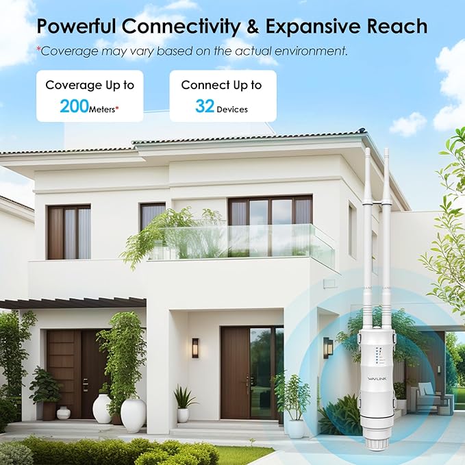 WAVLINK AC1200 Outdoor Long Range WiFi Extender/Wireless Access Point - Image 6