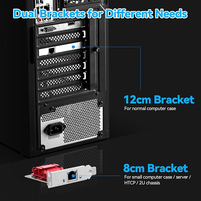 5Gbps PCIe Network Adapter, RTL8126 Chip Multi-Gigabit Ethernet Card PCIe 3.1 X1 - Image 9