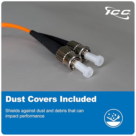 ICC SC to ST Duplex Multimode 62.5/125 Fiber Patch Cable, OFNR Riser, 2.0mm Zip - Image 7