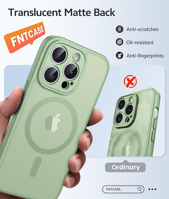 FNTCASE for iPhone 14 Pro Case: Translucent Matte Cases - Image 6
