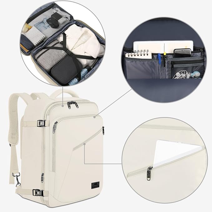 MATEIN Large Backpack for Travel Flight Approved, 45L Carry on Backpack - Image 8