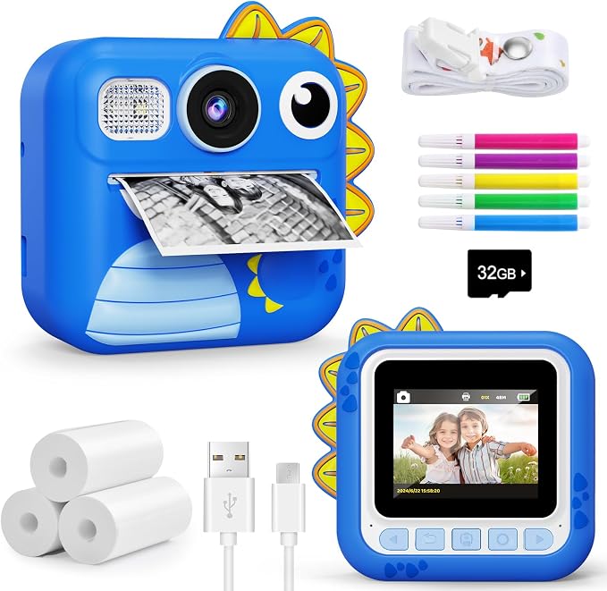KOKODI Kids Camera Instant Print, Toddler Cameras Christmas Birthday Gifts by WhereKidsLearnThroughPlay