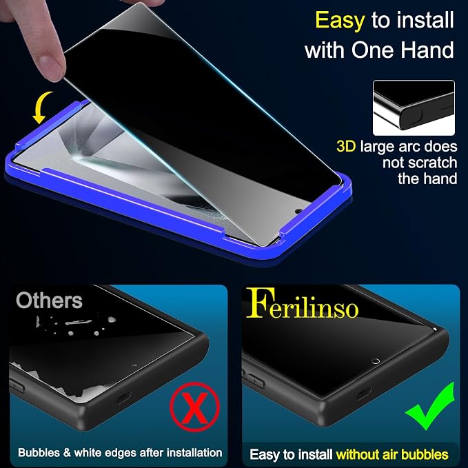 Ferilinso 3 Pack Privacy Screen Protector - Image 5